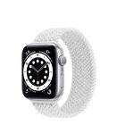 Stretchy Solo Loop Strap Compatable with Apple Watch, White, 38mm, 40mm, 42mm an