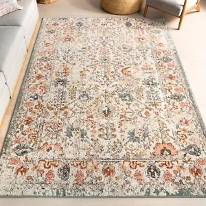 Lenore Vintage Floral Area Rug - 3x5 Accent Rug Transitional Beige/Multicolor... - Picture 1 of 9