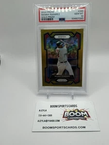2024 Panini Prizm Manny Ramirez Gold Prizm /10 PSA 10 Boston Red Sox - Picture 1 of 2