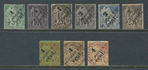 St. Pierre & Miquelon 1891-92 values mint and used - Picture 1 of 1