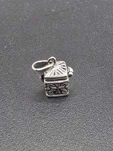 924 NUEVO Colgante de Plata Esterlina Fe Cruz Oración Lágrima 3D 14x8mm - Imagen 1 de 10