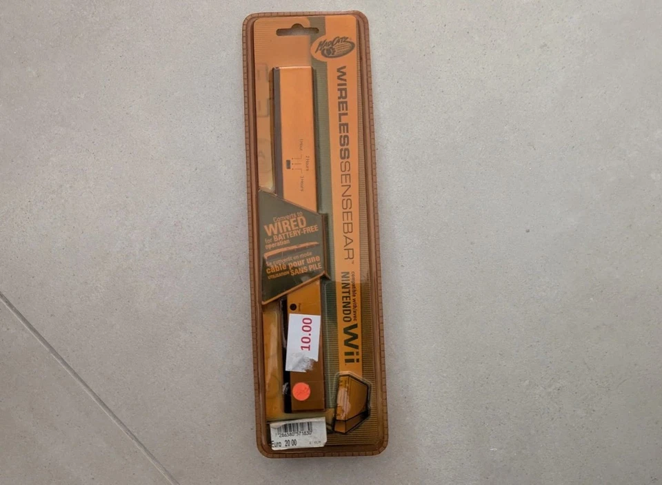 Wireless SenseBar for Nintendo Wii gameshark Mad Catz NEW Yellowish Box - Image 1 of 2