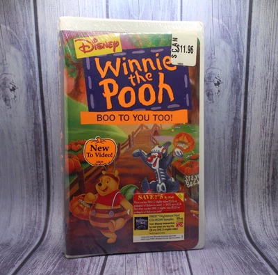 RARE Disney Winnie the Pooh Boo to You Too NEW Factory Sealed VHS Tape Halloween - Image 1 of 4