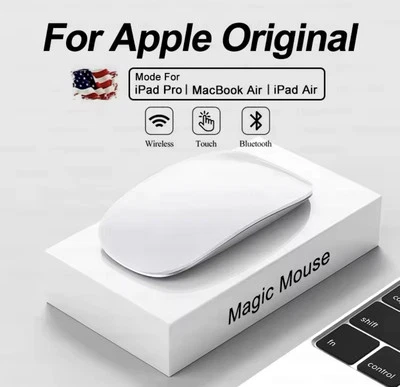Per Apple Magic Mouse - Superficie Multi‑Touch Bianco White - Immagine 1 di 4