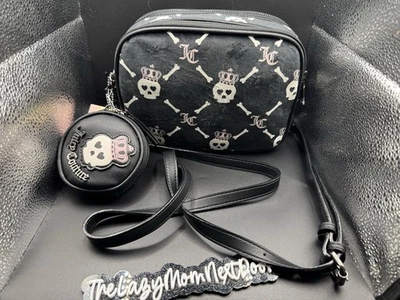 Juicy Couture Haunted Couture Skull Crossbody Bag Black VIRAL NWT - Image 1 of 2