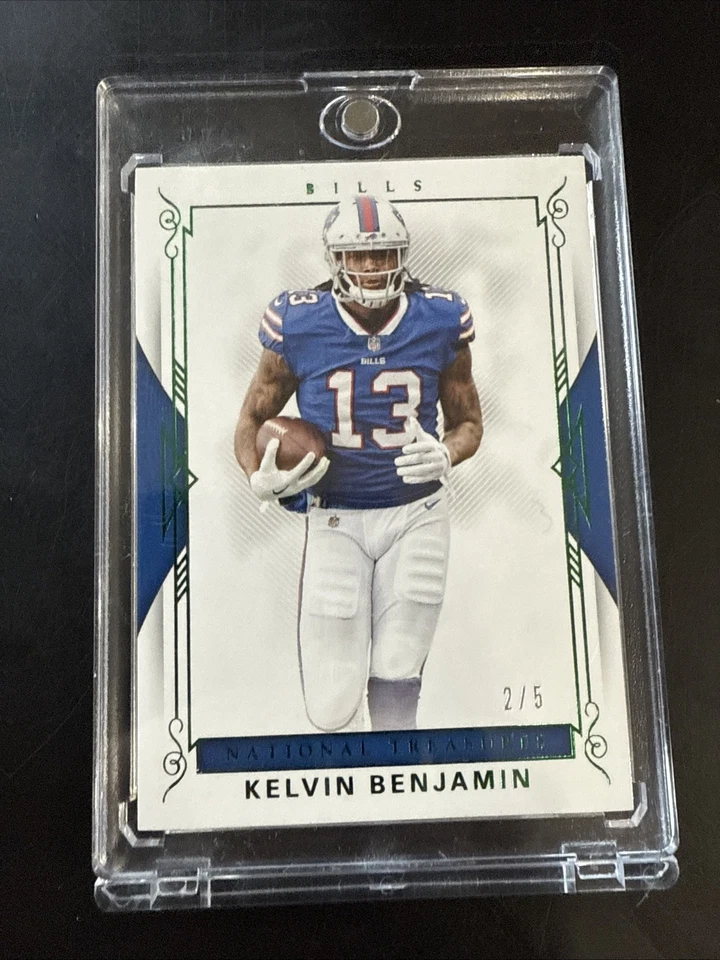 2017 National Treasures Kelvin Benjamin Bills Green 2/5 - Image 1 of 3