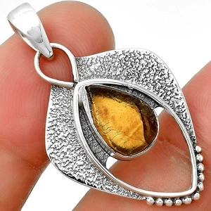 Natürlicher seltener Kornerupine grober 925 Sterling Silber Anhänger Schmuck P-1402 - Bild 1 von 5