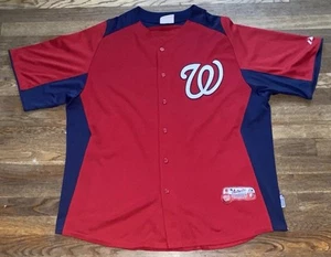 Washington Nationals Authentic Collection MLB Cool Base Jersey Red Sz 2xL Blank. - Picture 1 of 6