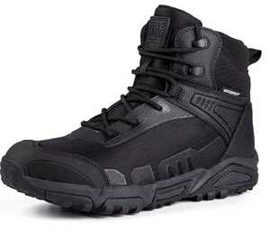 Free Soldier Men’s ACC0025 Black Waterproof Combat Tactical Work Boots 10W - Picture 1 of 4
