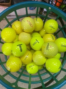 *50*  TITLEIST  YELLOW  ASSORTED    GOLF BALLS - Picture 1 of 1