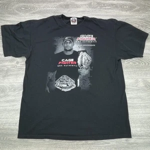 Dan Henderson Cage Fighter Shirt Mens XL Black MMA Authentic UFC Pride Tee - Picture 1 of 11