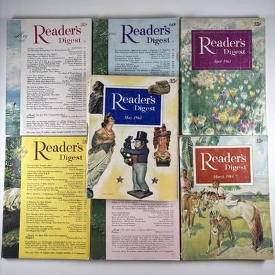 Reader’s Digest magazines 1963 1972 lot of 7 issues 1970 1971 vintage VTG - Image 1 of 4