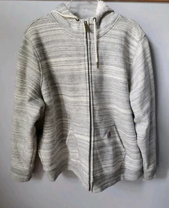 Sudadera con Capucha Carhartt Para Mujer Talla XXL Peso Medio Forrada Sherpa Calce Relajado Cremallera Completa Gris - Imagen 1 de 16