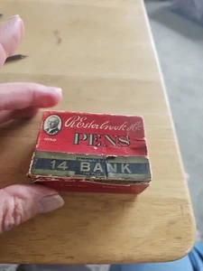 Vintage R. Esterbrook Co 14 Bank Pen Tips W/Box. Approximately 52 Ct. - Picture 1 of 8