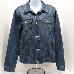 LEVIS Girls Blue Jean Denim Trucker Jacket Youth Size XL (13-15yrs) Pockets - Picture 1 of 11
