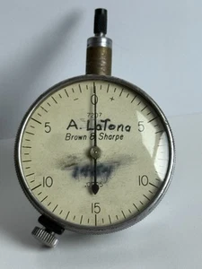 Vintage Brown & Sharpe #7207 Dial Indicator .0005" Made in USA Worn Lens - Picture 1 of 5