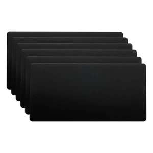 6 Pcs 3x2" Anodized Aluminum Sheet Metal Self Adhesive Plates 1MM Thin Black - Picture 1 of 6