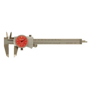 MITUTOYO 505-742-54J Dial Caliper,6 In,Red,0.100 In/Rev 4CGJ4 - Picture 1 of 1