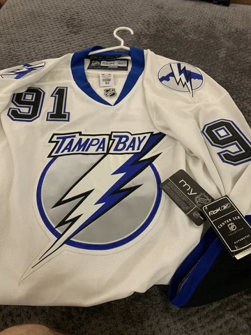 Tampa Lightning Steven Stamkos #91 Stitched Jersey White Size XL 52 New Tag RBK Cover