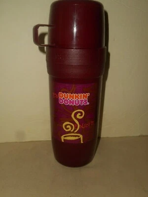 Vintage DUNKIN DONUTS Coffee Insulated Glass Thermos 50F 0.5 LTR Hot Cold Nos - Image 1 of 4