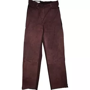 BIBA Damen Jeans Hose high Rise Zip 40 L W30 L30 vorne-Leder, hinten-Stoff Lila - Bild 1 von 5