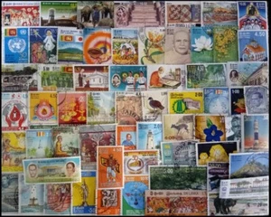 SRI LANKA & Ceylon - 200 Different Stamps, Used Thematic Postage Stamps - Picture 1 of 1