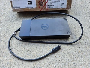 Estación de acoplamiento USB tipo C Dell WD19 K20A001 puerto pantalla HDMI USB funcionando - Imagen 1 de 4