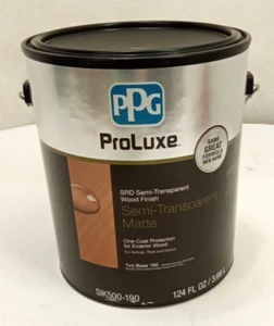 PPG Proluxe SIK500-190 Semi-Transparent Matte SRD Wood Finish 190 Tint Base 1 Ga - Picture 1 of 5