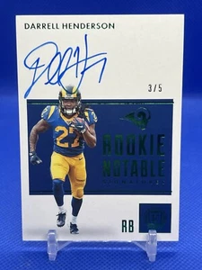 2019 Panini Encased Rookie Notable Signatures Darrell Henderson #RNS-DHE /5 - Picture 1 of 2