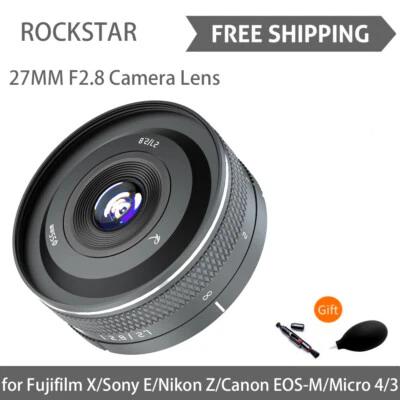 Astrhori 27mm F2.8 II APS-C Large Aperture Lens for Canon Nikon Sony Fuji M4/3 - Image 1 of 4