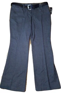 APT. 9 Pantalones de vestir Bootcut tiro medio talla 14 nuevos con etiquetas $48. y cinturón negro - Imagen 1 de 6