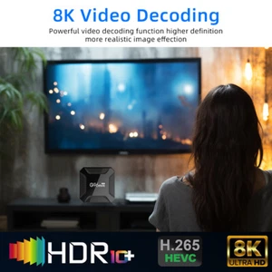 2024 Ultra HD 64Bit Wifi Android 13 Quad Core Smart TV Box Media Player - Picture 1 of 13