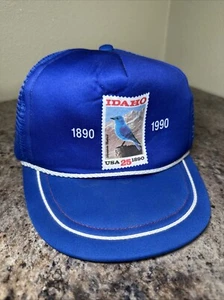 Vintage I/D/E/A INC CALDWELL, IDAHO Foam CENTENNIAL STAMP SNAPBACK HAT/CAP USA - Bild 1 von 10