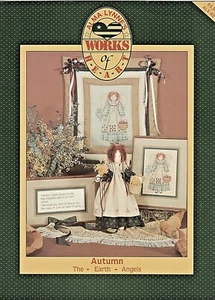 "Autumn Angels" Alma Lynn's Cross Stitch & Doll Pattern Chart - Picture 1 of 1