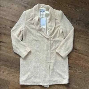 Neu mit Etikett & Other Stories zweireihiges Blazer-Minikleid pfirsichfarben Pailletten Damen 10 - Bild 1 von 5