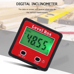 Digital Display Inclinometer Measuring Goniometer Electronic Level Angle Finder - Picture 1 of 10