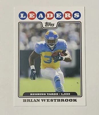 2008 Topps Brian Westbrook League Leaders #291 Philadelphia Eagles - Image 1 of 2