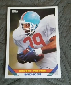 1993 Topps Fußballkarte #519 Robert Delpino - Denver Broncos  - Bild 1 von 2