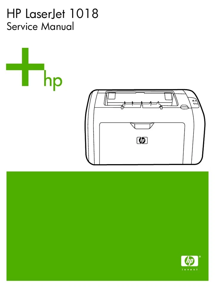 HP Laserjet 1018 Printer Service Manual(Parts & Diagrams) - Image 1 of 1