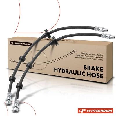 A-Premium 2x Front LH & RH Brake Hydraulic Hose for Land Rover Range Rover 02-05 - Imagem 1 de 4