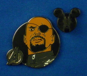 Nick Fury from Avengers Assemble Booster pack Pin # 109605 - Picture 1 of 3