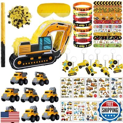 Camión volquete de piñata de construcción piñata para niños construcción pieza de cumpleaños Foto 1 de 4