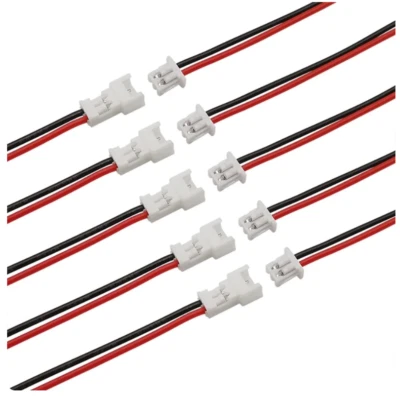 JST 1.25mm Pitch 2 Pin Male Female 15cm Cable Connector Socket 28AWG Wire - UK - Image 1 of 2
