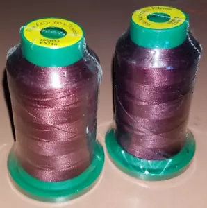Lot of 2 New Maroon Poly-X 100% Polyester Machine Embroidery Thread - Picture 1 of 3