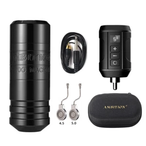 Kit de bolígrafo giratorio cartuchos nuevos máquina de tatuaje batería inalámbrica fuente de alimentación  - Imagen 1 de 18
