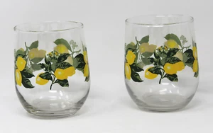2er Set Royal Norfolk Zitrone stiellose Weingläser doppelt altmodisch 16oz - Bild 1 von 4