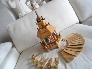 grosse Weihnachts Pyramide aus Holz mehretagig 45 cm - Bild 1 von 7
