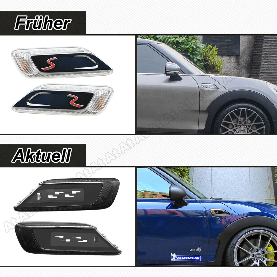 Intermitente lateral LED intermitente para Mini F54 Clubman One Cooper S D JCW ALL4 15-2019 - Imagen 1 de 4