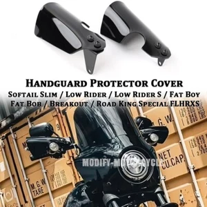 Accessories Handguard Kits Black For Softail Fat Boy / Fat Bob /Breakout 2018-25 - Picture 1 of 9