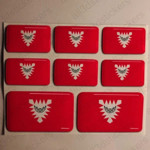 Sticker Kiel Germany Resin Domed Stickers Flag 3D Vinyl Adhesive Decal - Picture 1 of 1